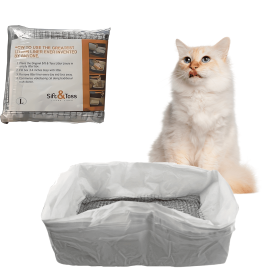 1 Pack Of 10PCS Cat Litter Filter Bags, Cat Litter Filter Bags, Reusable, Washable, Mesh Quick Sift Cat Litter, Not Dirty, EASY To Clea (Option: Cat litter filter bags)