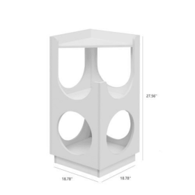 Suitable For Small And Medium-sized Cat Hollow Design Multifunctional Double-layer Cat Station (Color: White)