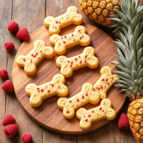 Roscoe & Stella's Gourmet Fruit Dog Treats (Flavor: Pineapple & Raspberry)