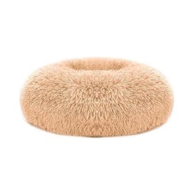 Soft Warm Puppy Cat Bed Dog Cozy Nest for S/M Dog (Color: Apricot Yellow, size: O/S)